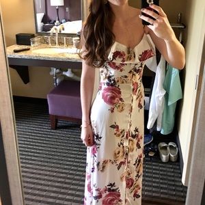 Band of Gypsies Floral Maxi Dress